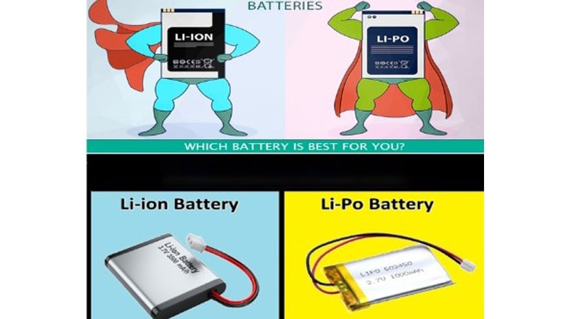 مقایسه باتری لیتیوم یون ولیتیوم پلیمر